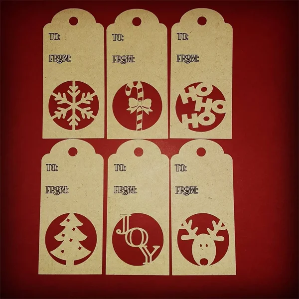 100+ Christmas Name Tags SVG Bundle