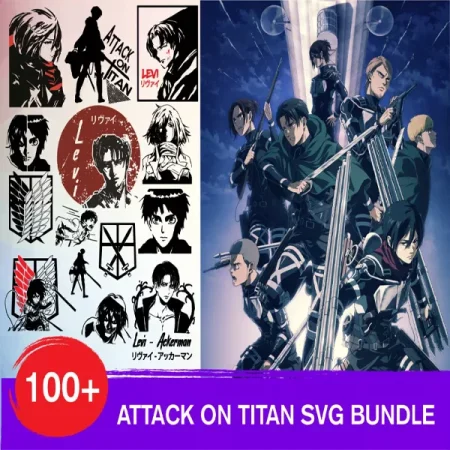attack on titan svg​ Bundle