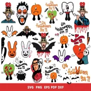bad bunny svg Bundle – Halloween Spooky Designs