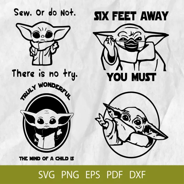 baby yoda svg​ Bundle 600+