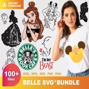 belle svg Bundle - Beautiful Designs for Disney Fans