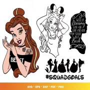 belle svg Bundle – Beautiful Designs for Disney Fans