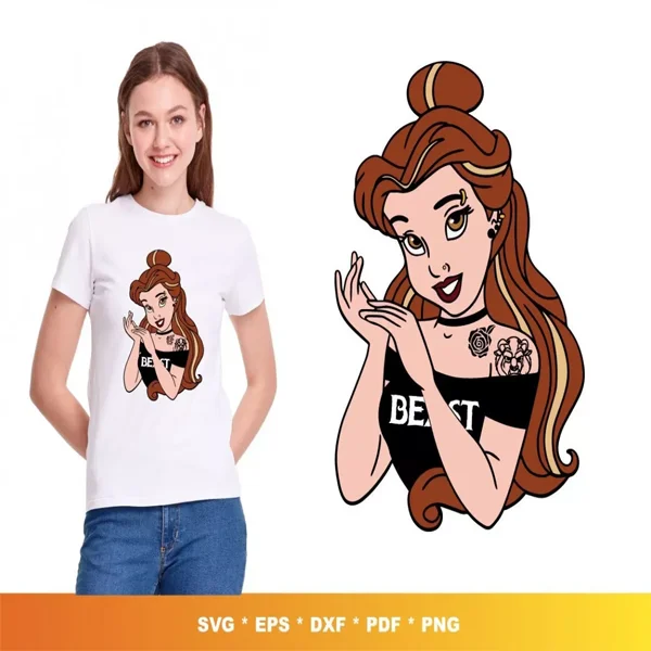 belle svg Bundle – Beautiful Designs for Disney Fans