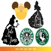 belle svg Bundle – Beautiful Designs for Disney Fans
