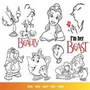 belle svg Bundle – Beautiful Designs for Disney Fans