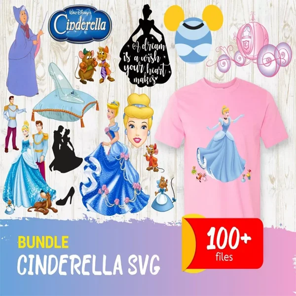 cinderella svg​ Bundle100+