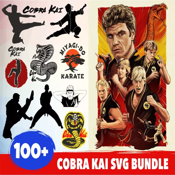 Cobra kai svg​ Bundle – Unique Designs for Karate Lovers