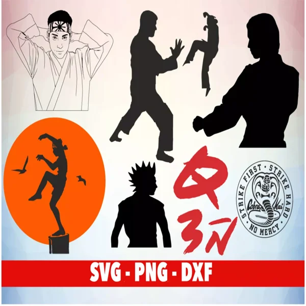 Cobra kai svg Bundle – Unique Designs for Karate Lovers