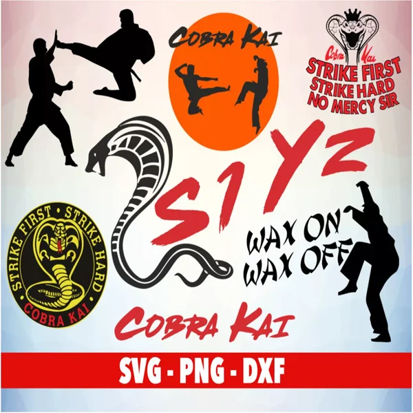 Cobra kai svg​ Bundle – Unique Designs for Karate Lovers