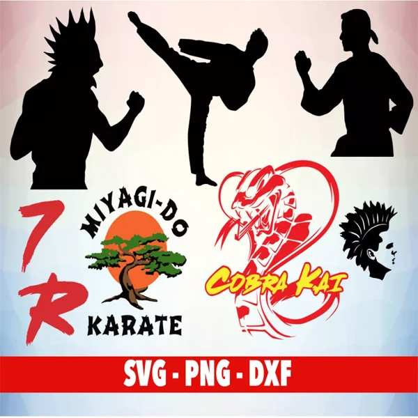 Cobra kai svg Bundle – Unique Designs for Karate Lovers