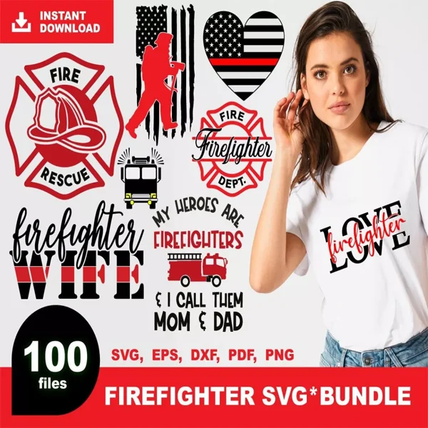 firefighter svg​ Bundle