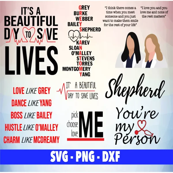Greys anatomy svg​ Bundle
