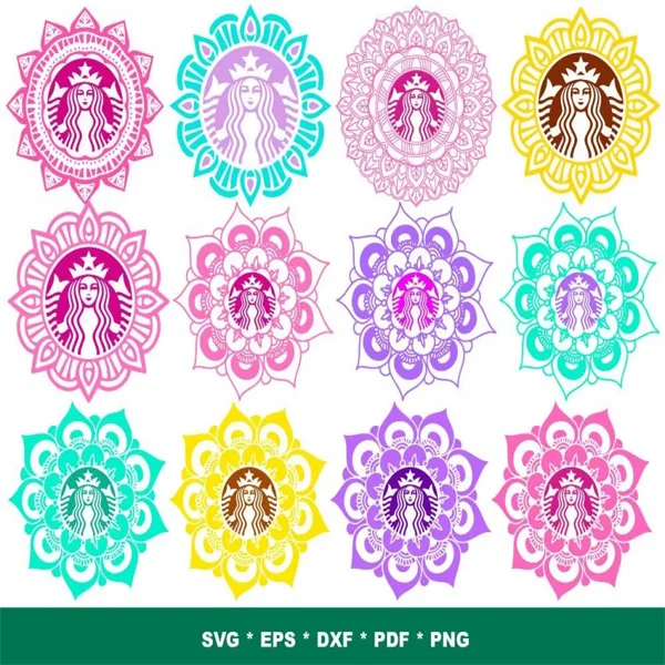 starbucks svg​ Mandala SVG Bundle 200+