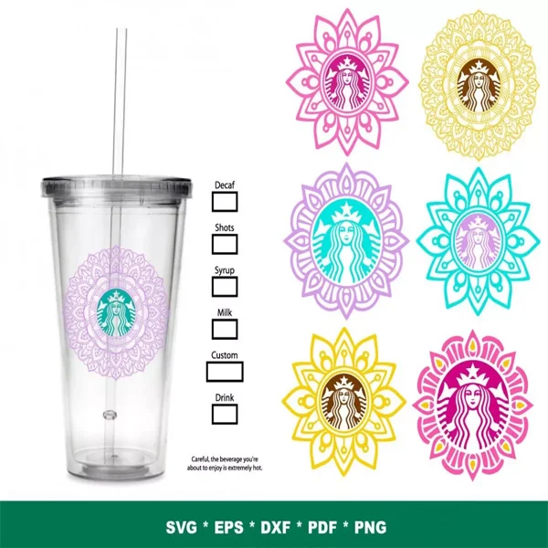 starbucks svg​ Mandala SVG Bundle 200+