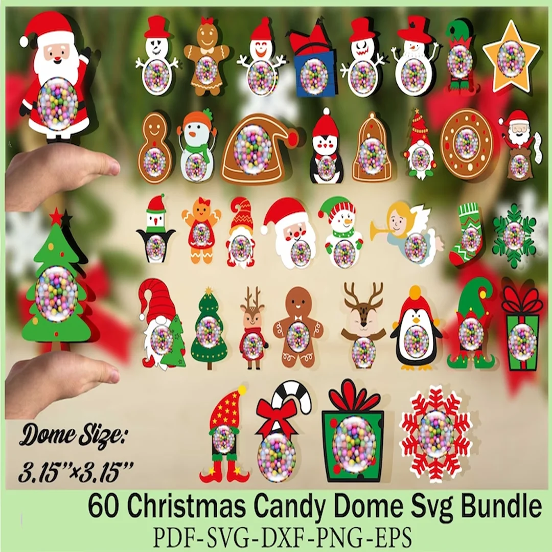 400 christmas candy holders​ SVG Bundle