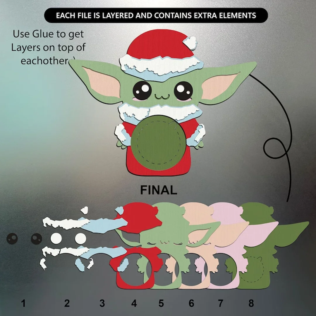 400 christmas candy holders SVG Bundle
