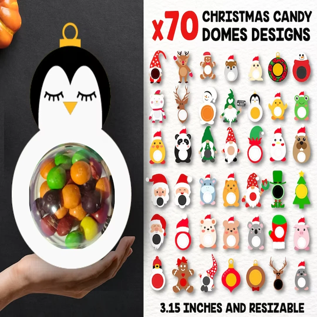 400 christmas candy holders SVG Bundle
