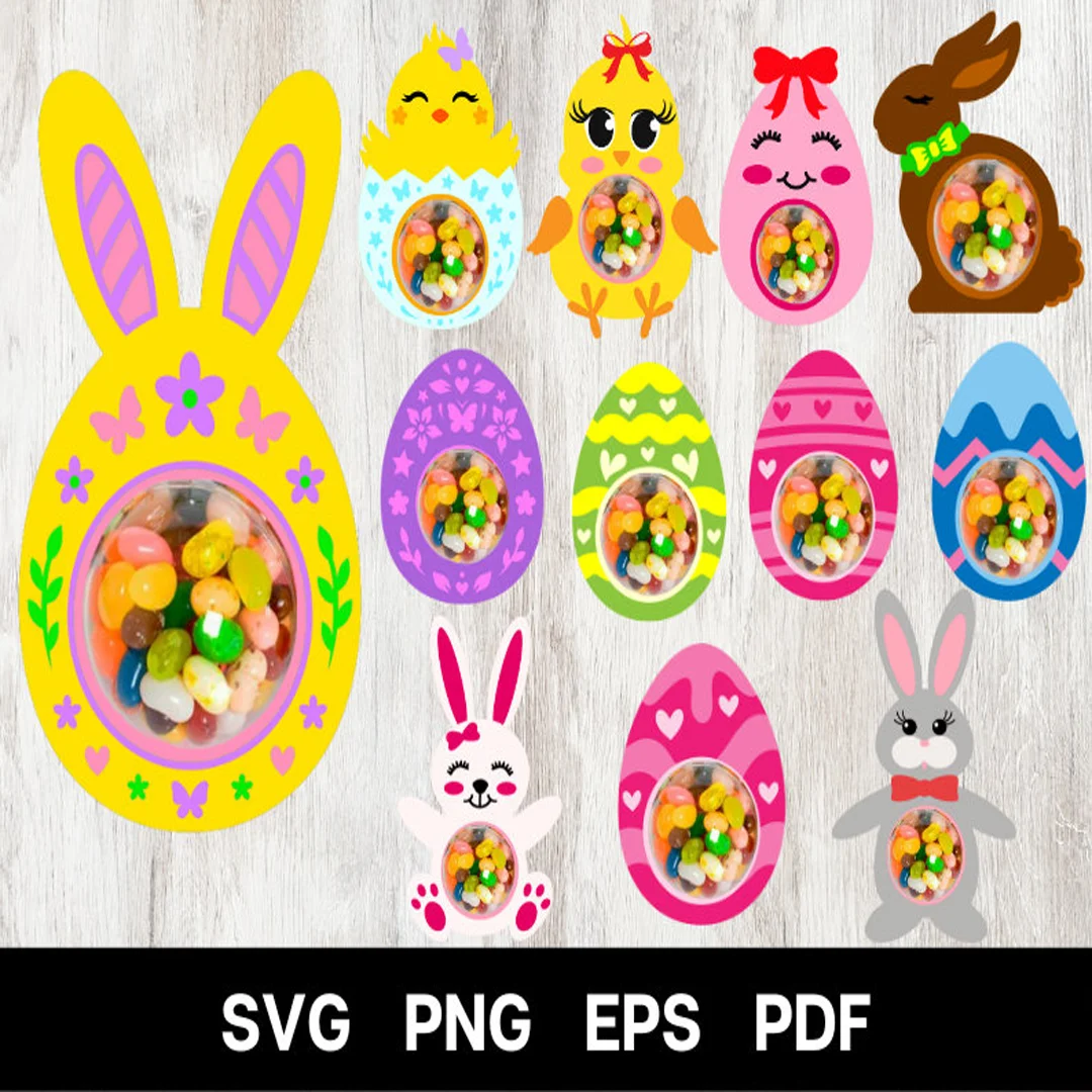 200+ Easter svg Candy Holders Bundle