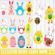 200+ Easter svg Candy Holders Bundle