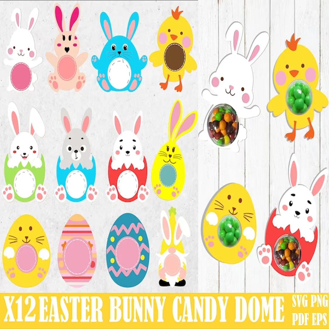 200+ Easter svg Candy Holders Bundle