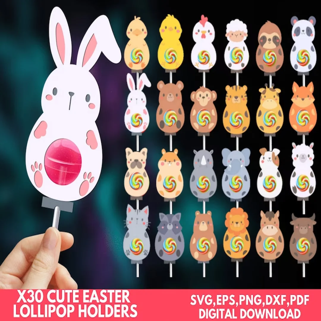 200+ Easter svg Candy Holders Bundle
