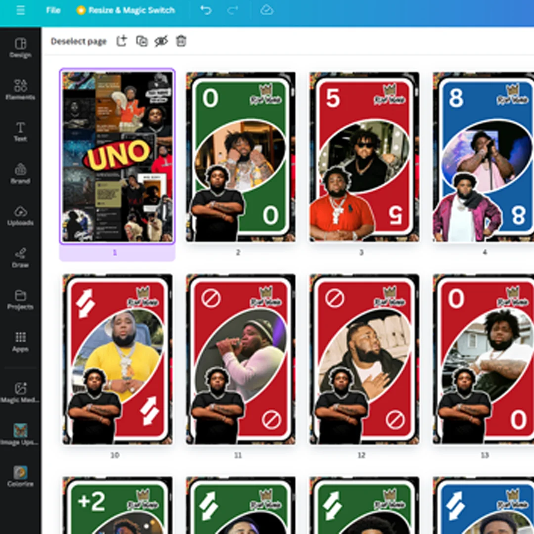 Editable UNO Card Templates – 540 Customizable Designs